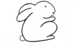 教你三步画小兔子简笔画，儿童123画兔子简笔画步骤教程